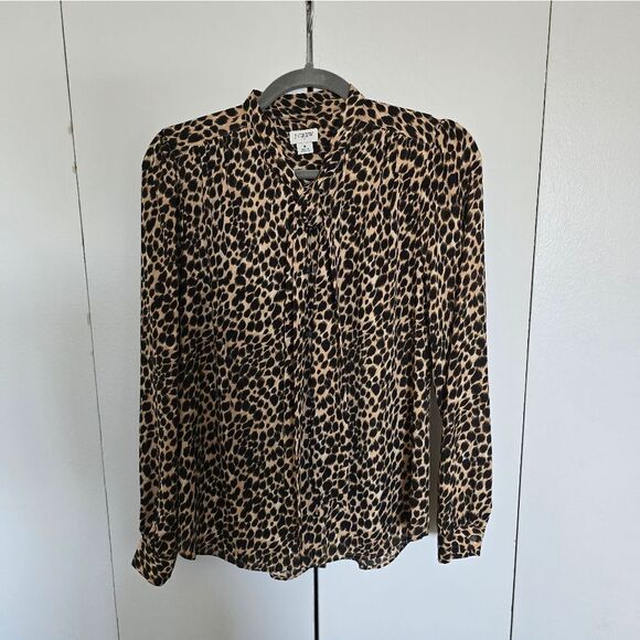 JCrew Leopard Print Blouse - Picture 1 of 4